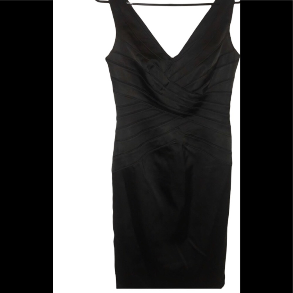 Tadashi black bandage bodycon dress size 6